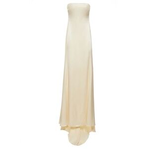 Nili Lotan Cream Strapless Dress